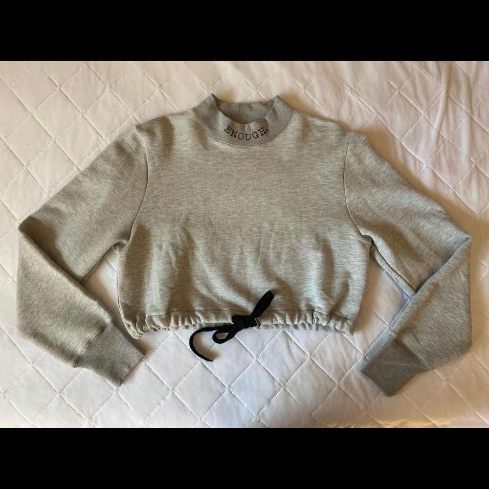 The Kooples Sport Cropped Sweatshirt